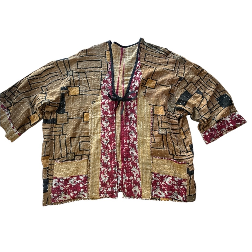 Women’s Handmade Patchwork Kimono Jacket size large
